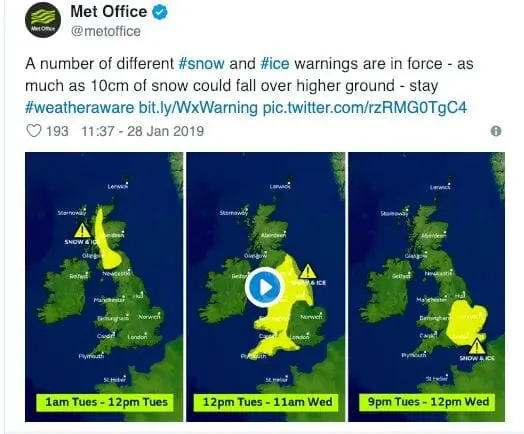 Weather alerts