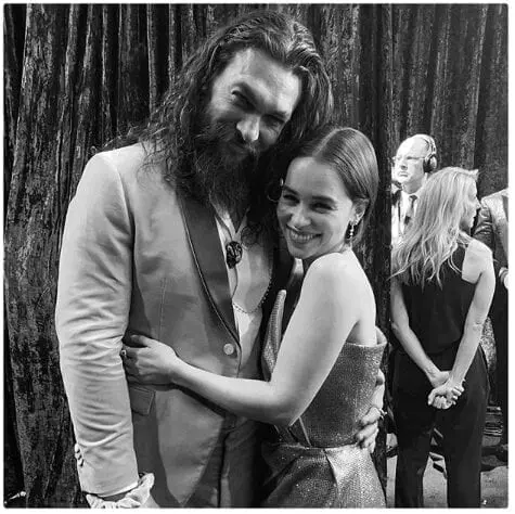 Jason Momoa and Emilia Clarke