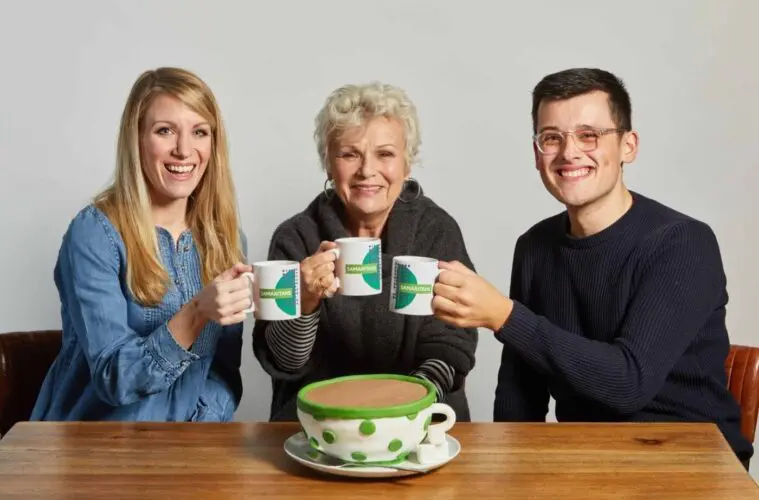 Dame Julie Walters, Rachel Parris and Michael Chakraverty support Samaritans Brew Monday