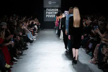 Oxfam 'Fashion Fighting Poverty' catwalk show at London Fashion Week. Ambika P3, London UK. 18th February 2019