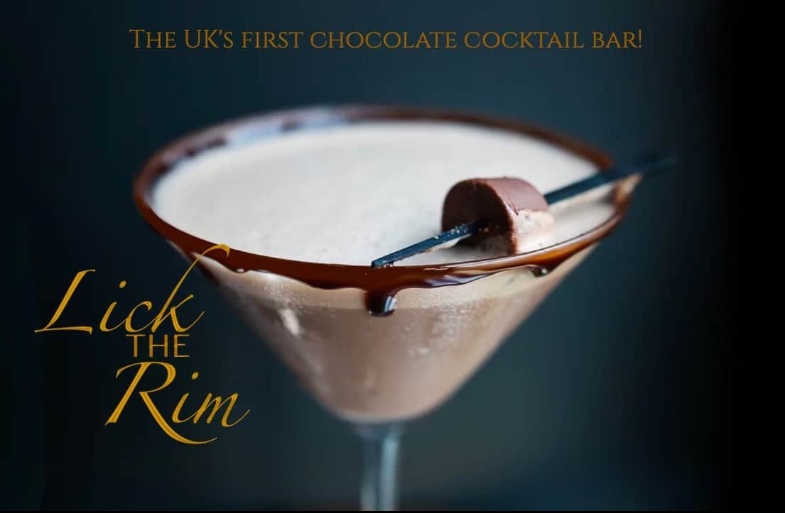 Chocolate cocktail bar