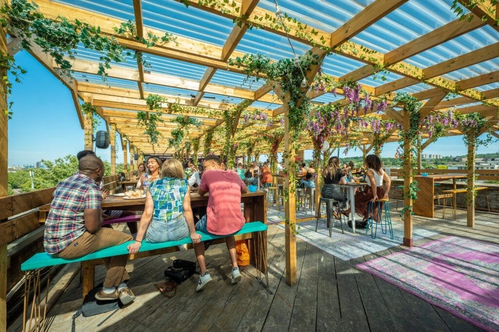 Bussey Rooftop Bar is bringing laughter back to London