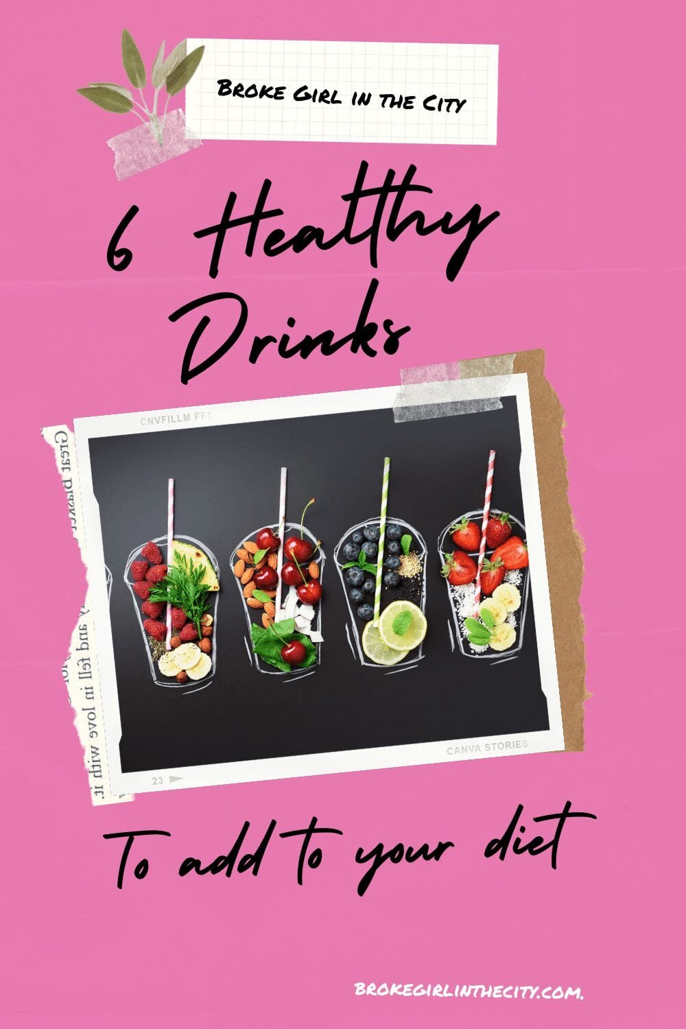 Healthy Drinks Pin