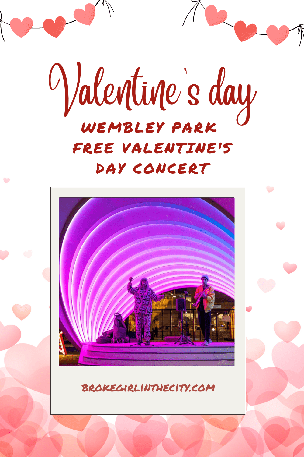 Love is in the air at Wembley Park's free Valentine's Concert.