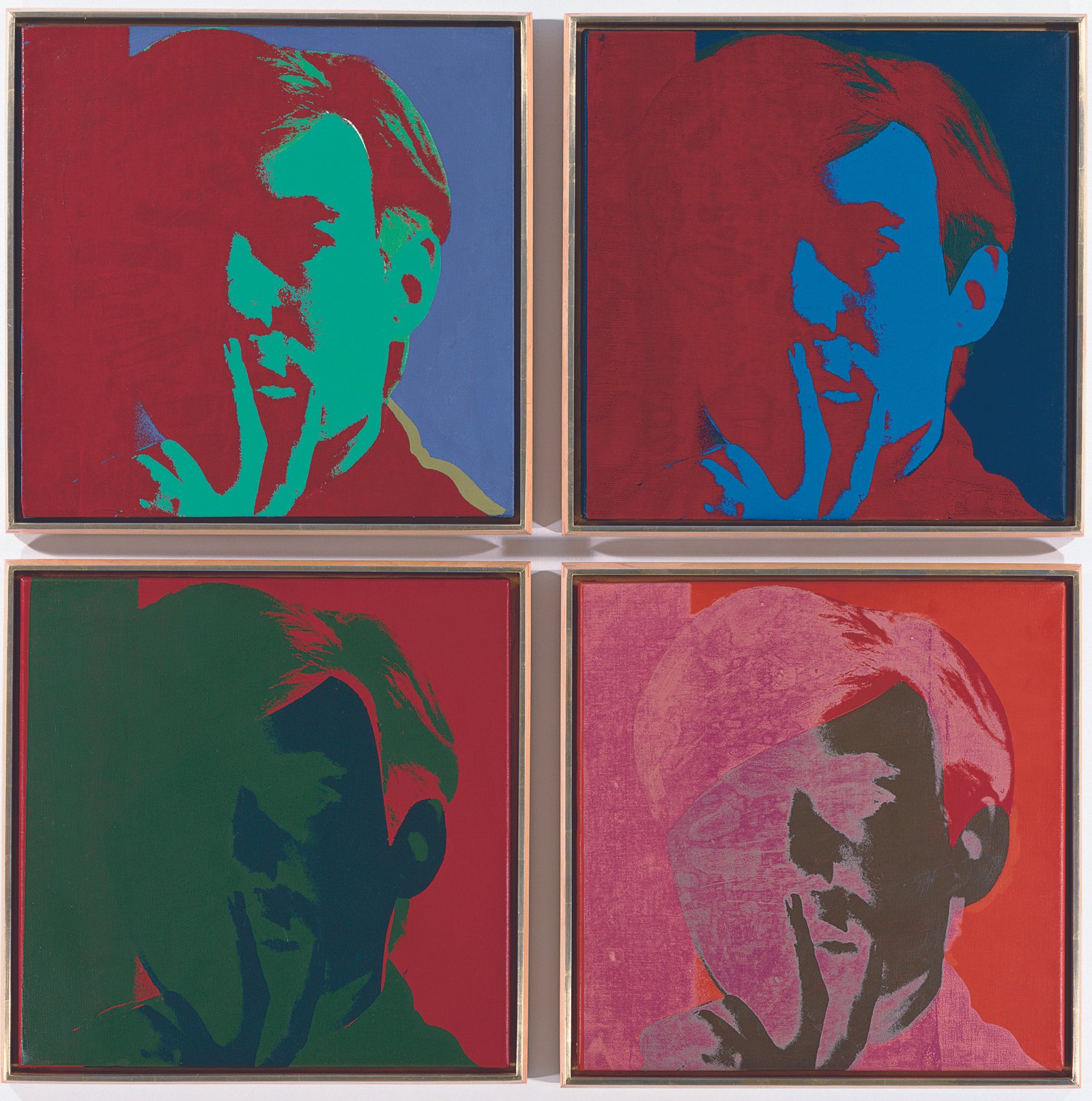 Andy Warhol, Self portrait 1966-7. @ The Andy warhol Foundation for the Visual Arts, Inc. / Licensed by DACS, London.